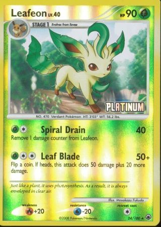 Leafeon (24/100) [Burger King Promos: 2009 Collection] | Black Swamp Games