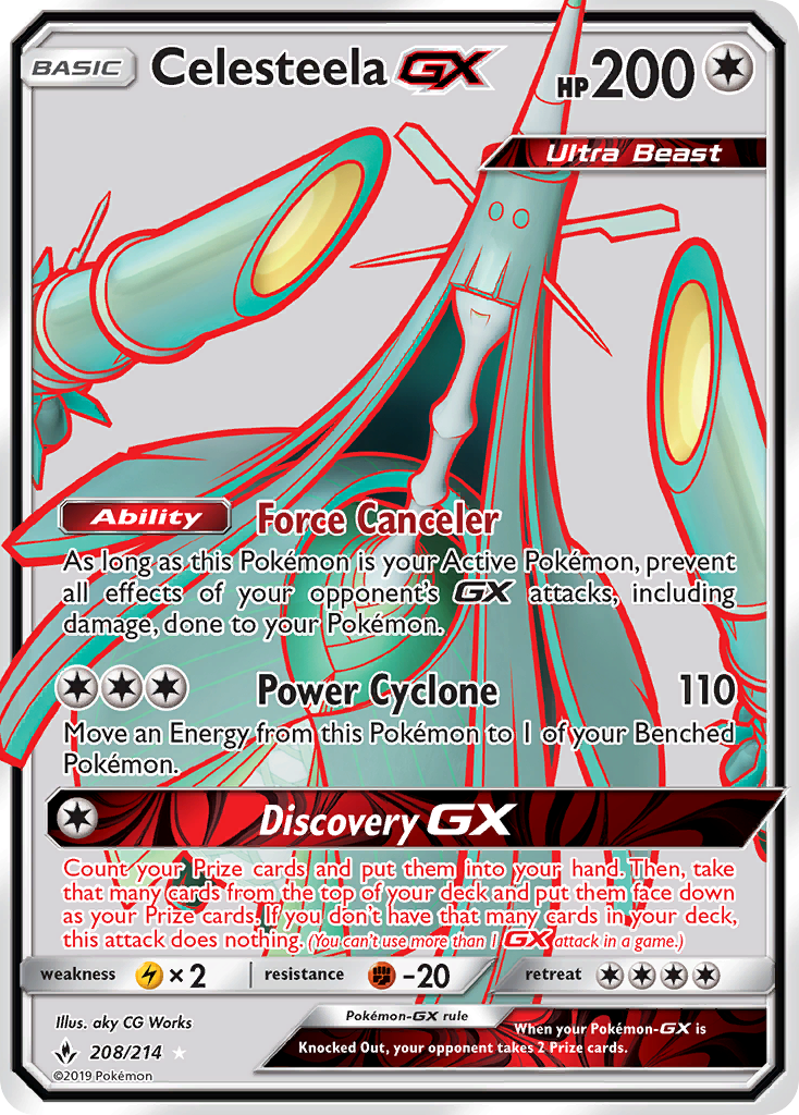 Celesteela GX (208/214) [Sun & Moon: Unbroken Bonds] | Black Swamp Games