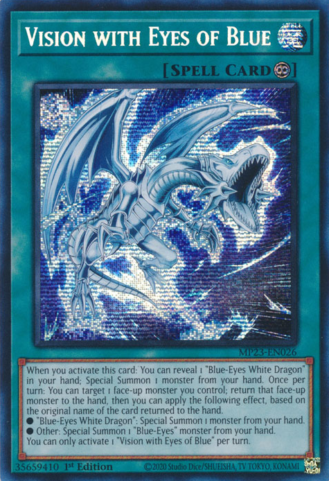 Vision with Eyes of Blue [MP23-EN026] Prismatic Secret Rare | Black Swamp Games