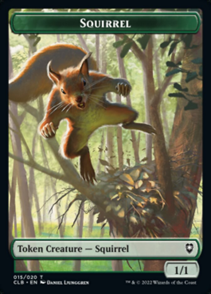 Squirrel Token [Commander Legends: Battle for Baldur's Gate Tokens] | Black Swamp Games