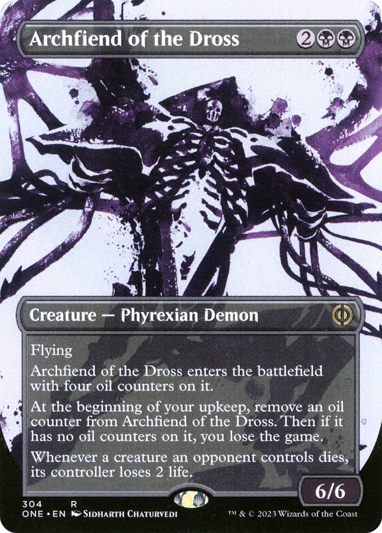 Archfiend of the Dross (Borderless Ichor) [Phyrexia: All Will Be One] | Black Swamp Games