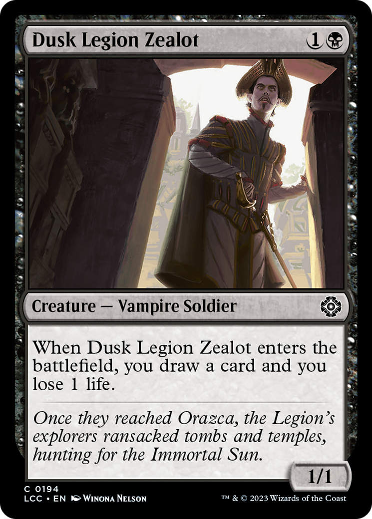 Dusk Legion Zealot [The Lost Caverns of Ixalan Commander] | Black Swamp Games