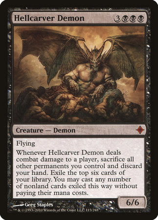 Hellcarver Demon [Rise of the Eldrazi] | Black Swamp Games