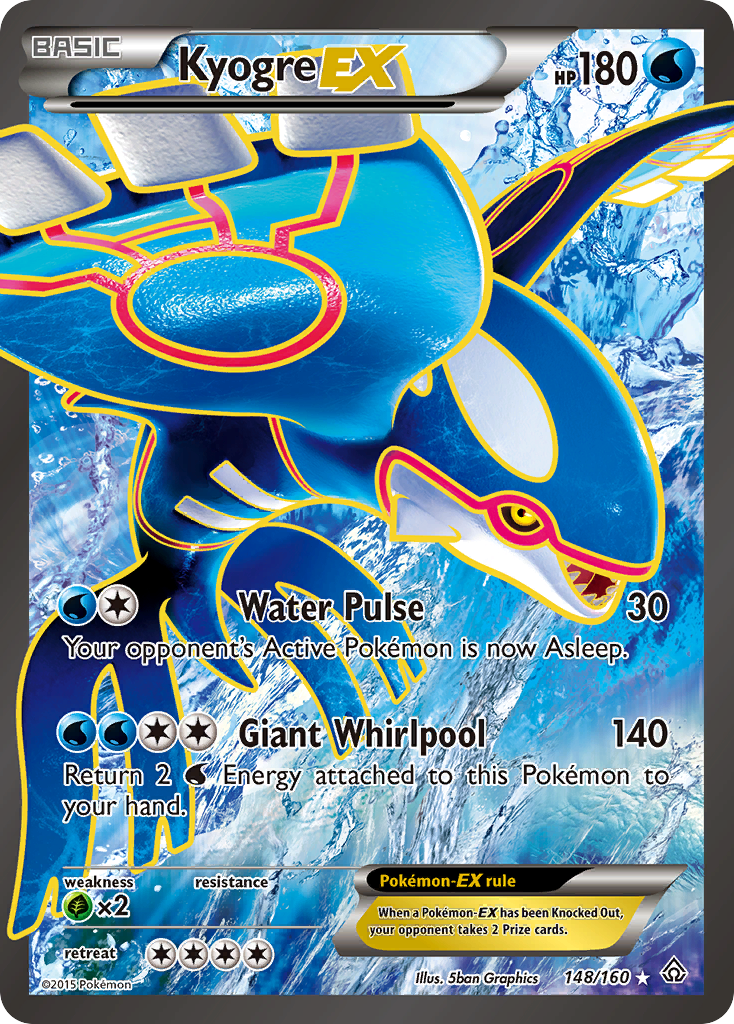 Kyogre EX (148/160) [XY: Primal Clash] | Black Swamp Games