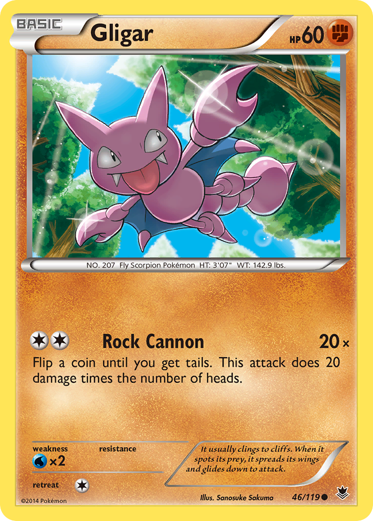 Gligar (46/119) [XY: Phantom Forces] | Black Swamp Games