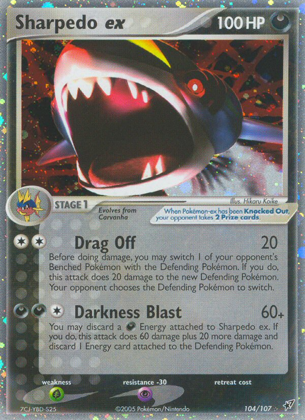 Sharpedo ex (104/107) [EX: Deoxys] | Black Swamp Games