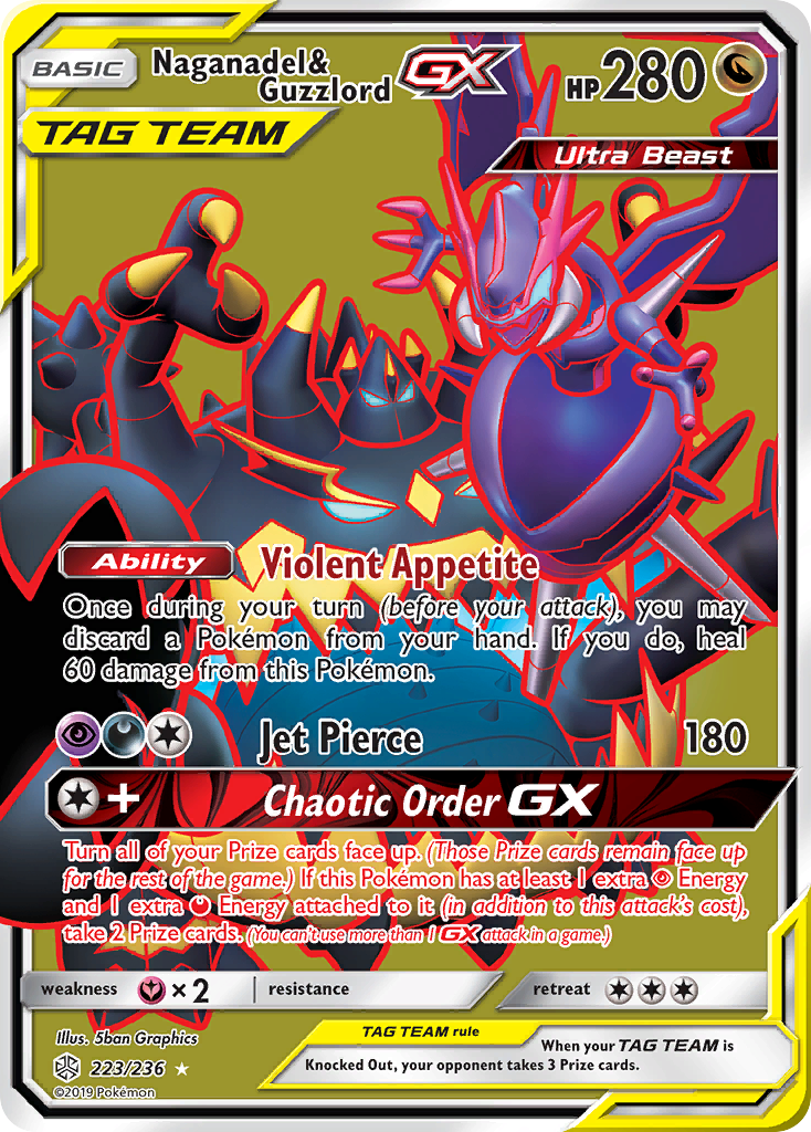 Naganadel & Guzzlord GX (223/236) [Sun & Moon: Cosmic Eclipse] | Black Swamp Games