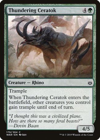 Thundering Ceratok [War of the Spark] | Black Swamp Games