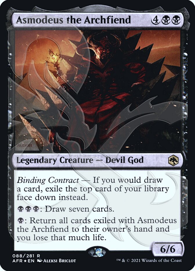 Asmodeus the Archfiend (Ampersand Promo) [Dungeons & Dragons: Adventures in the Forgotten Realms Promos] | Black Swamp Games