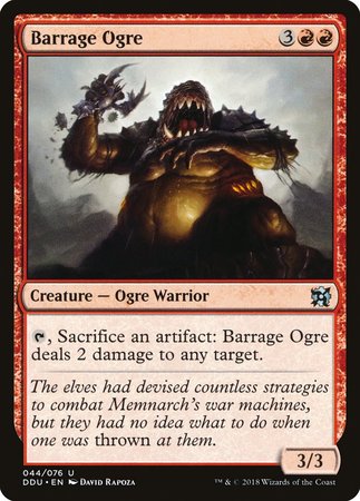 Barrage Ogre [Duel Decks: Elves vs. Inventors] | Black Swamp Games