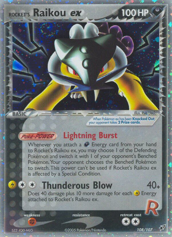 Rocket's Raikou ex (108/107) [EX: Deoxys] | Black Swamp Games