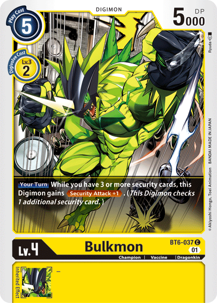 Bulkmon [BT6-037] [Double Diamond] | Black Swamp Games