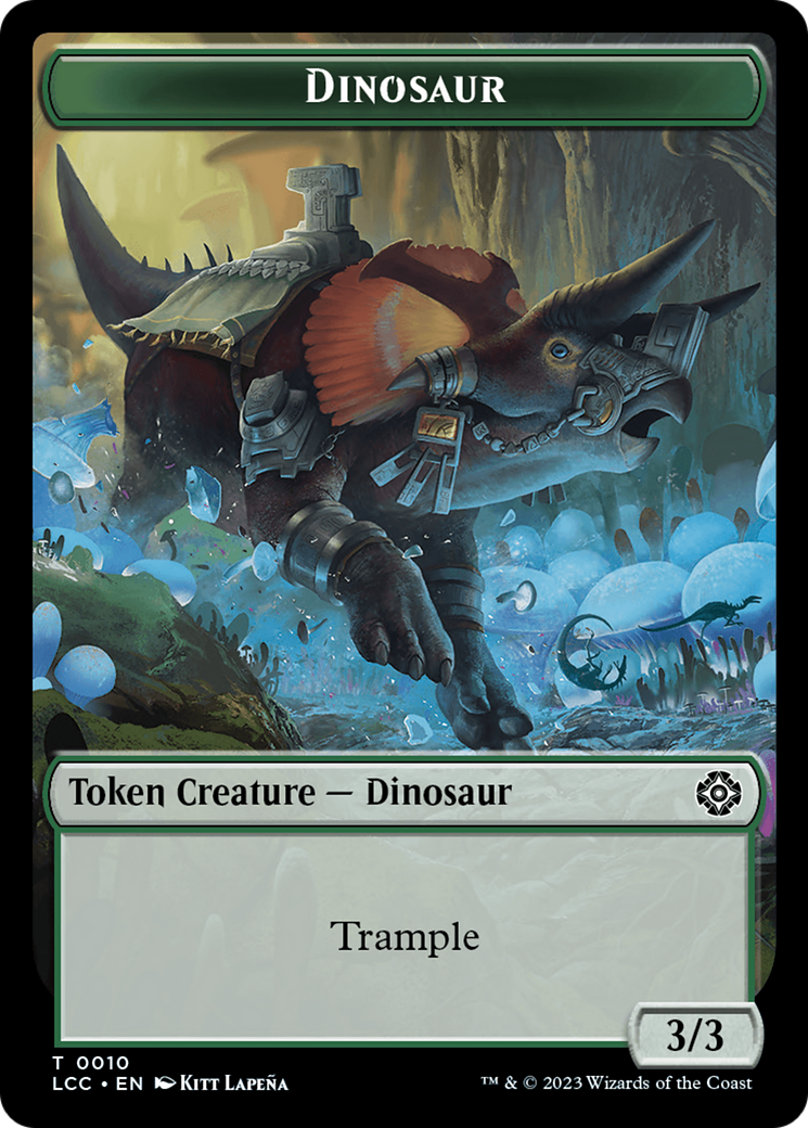 Copy // Dinosaur Double-Sided Token [The Lost Caverns of Ixalan Commander Tokens] | Black Swamp Games