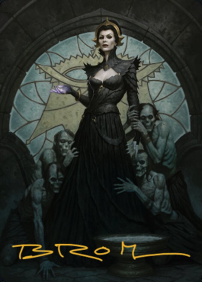 Liliana of the Veil Art Card (Gold-Stamped Signature) [Dominaria United Art Series] | Black Swamp Games