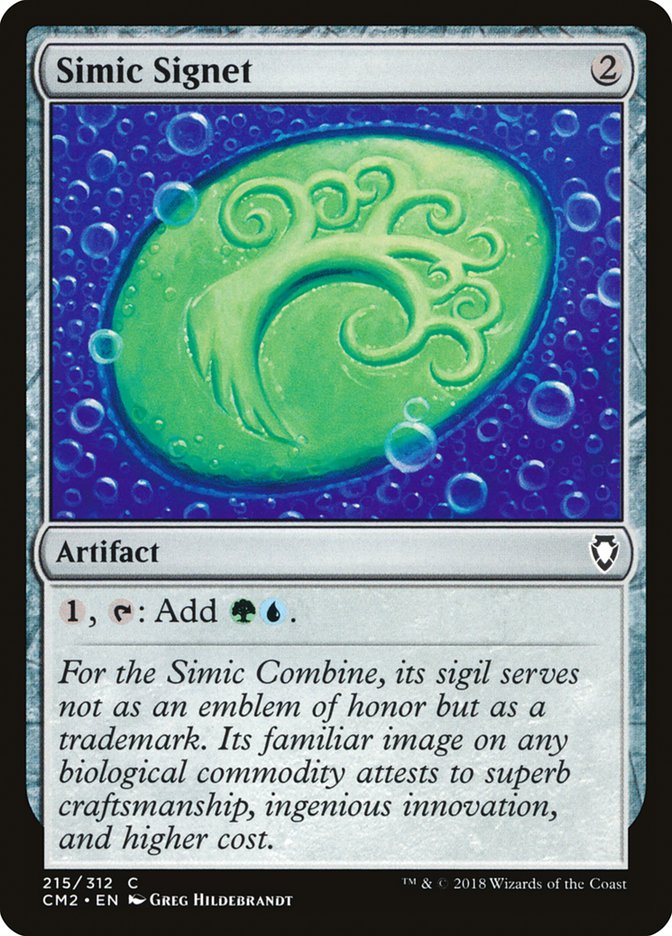 Simic Signet (215/312) [Commander Anthology Volume II] | Black Swamp Games