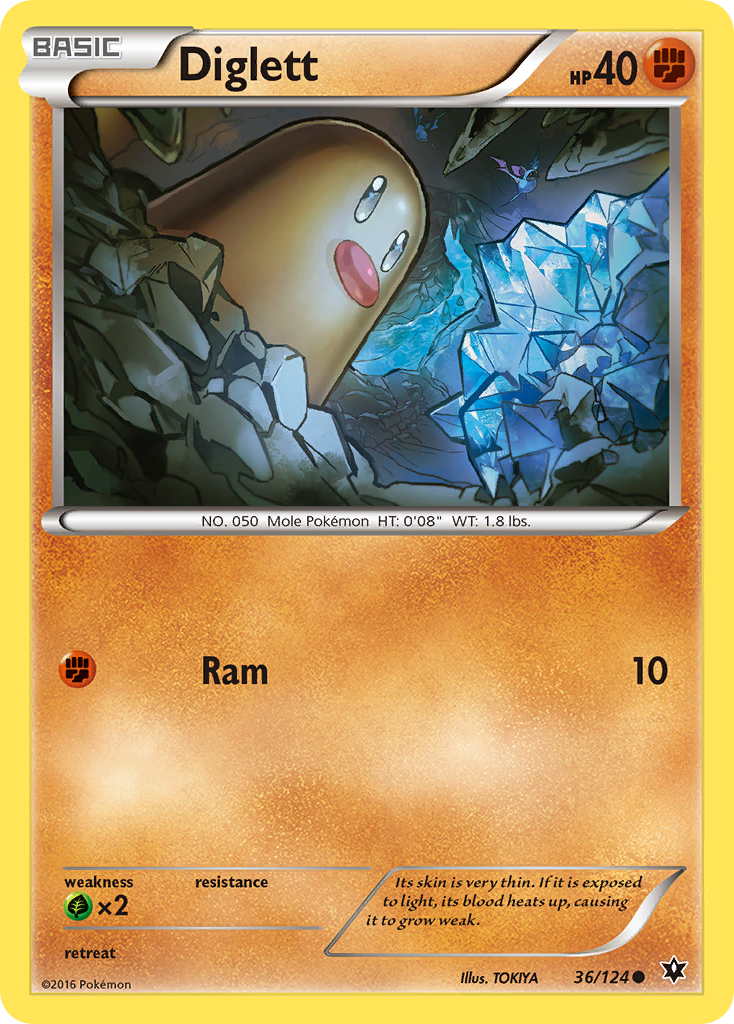 Diglett (36/124) [XY: Fates Collide] | Black Swamp Games