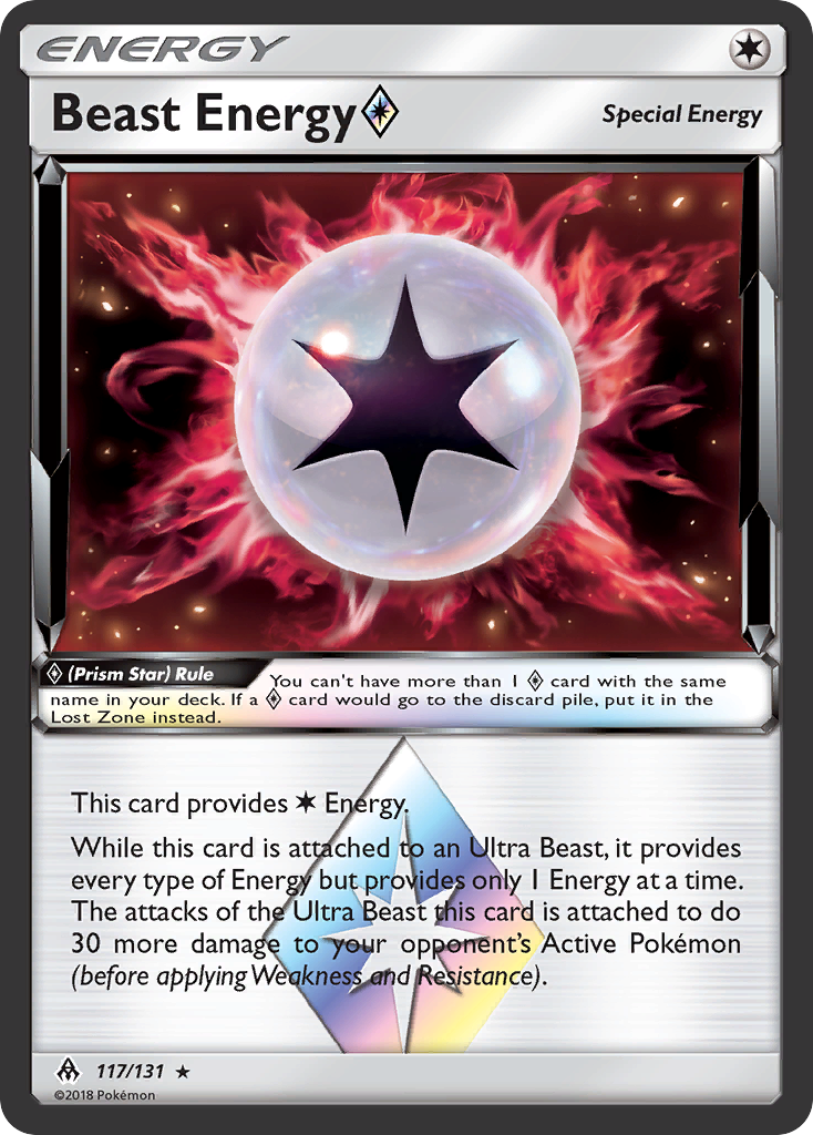 Beast Energy (117/131) (Prism Star) [Sun & Moon: Forbidden Light] | Black Swamp Games