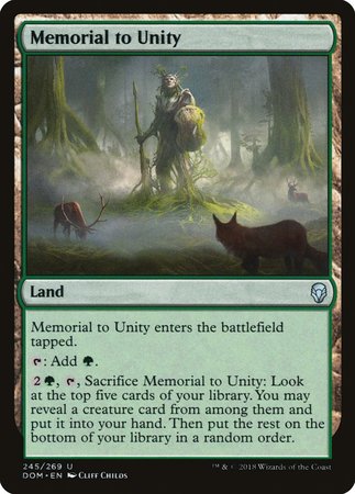 Memorial to Unity [Dominaria] | Black Swamp Games