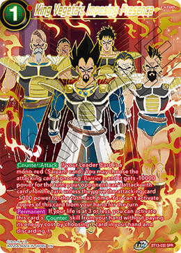 King Vegeta's Imposing Presence (Special Rare) [BT13-030] | Black Swamp Games