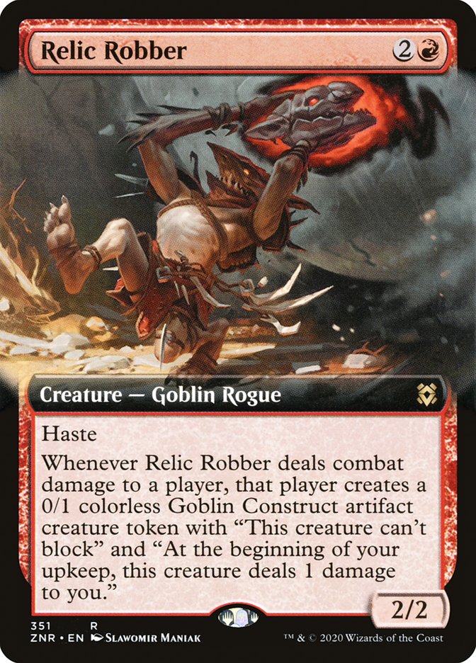 Relic Robber (Extended Art) [Zendikar Rising] | Black Swamp Games