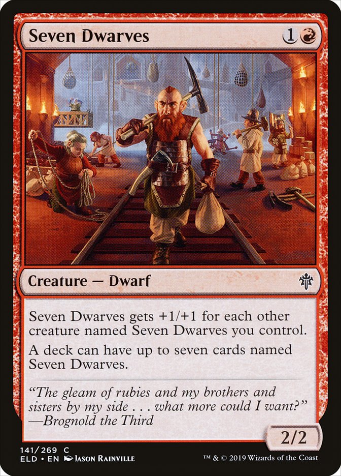 Seven Dwarves [Throne of Eldraine] | Black Swamp Games