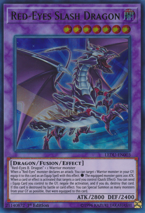 Red-Eyes Slash Dragon [LEDU-EN003] Ultra Rare | Black Swamp Games