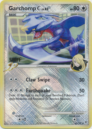 Garchomp C (60/147) (Staff League Promo) [Platinum: Supreme Victors] | Black Swamp Games