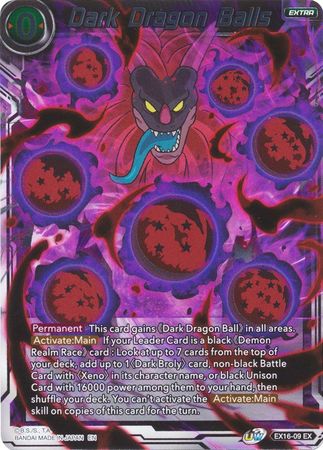 Dark Dragon Balls [EX16-09] | Black Swamp Games