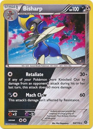 Bisharp (64/114) (Cosmos Holo) [XY: Steam Siege] | Black Swamp Games