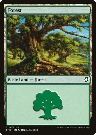 Forest (306) [Commander Anthology Volume II] | Black Swamp Games
