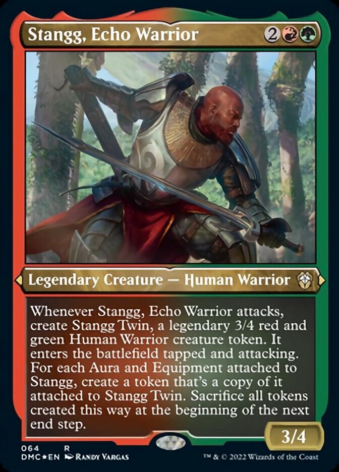 Stangg, Echo Warrior (Foil Etched) [Dominaria United Commander] | Black Swamp Games