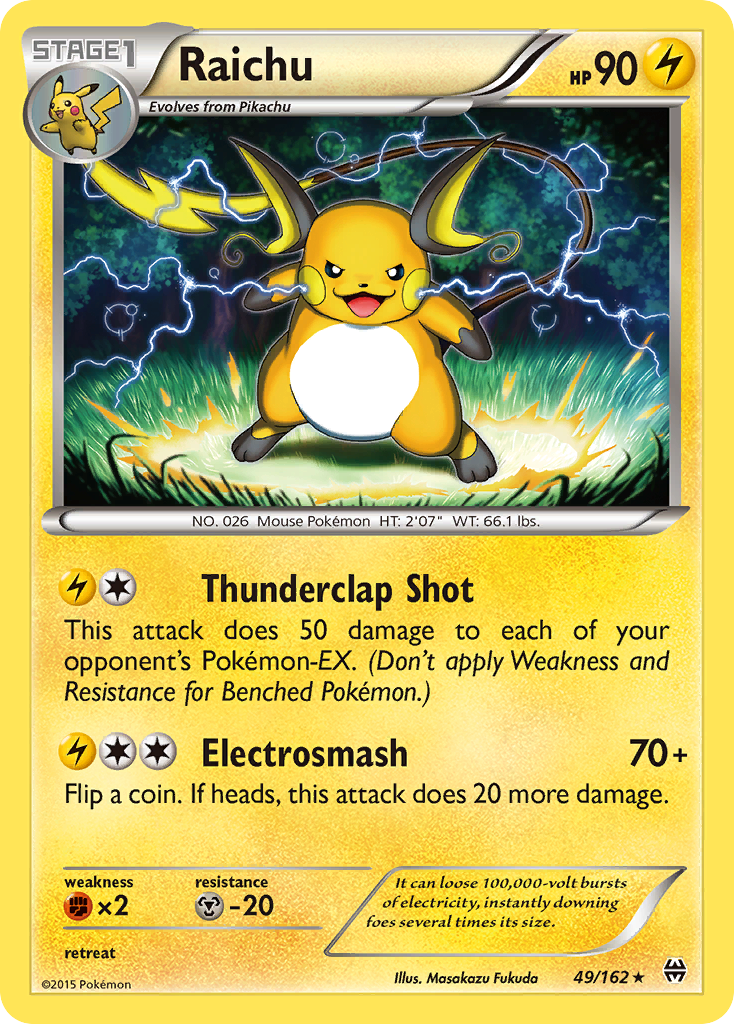 Raichu (49/162) [XY: BREAKthrough] | Black Swamp Games