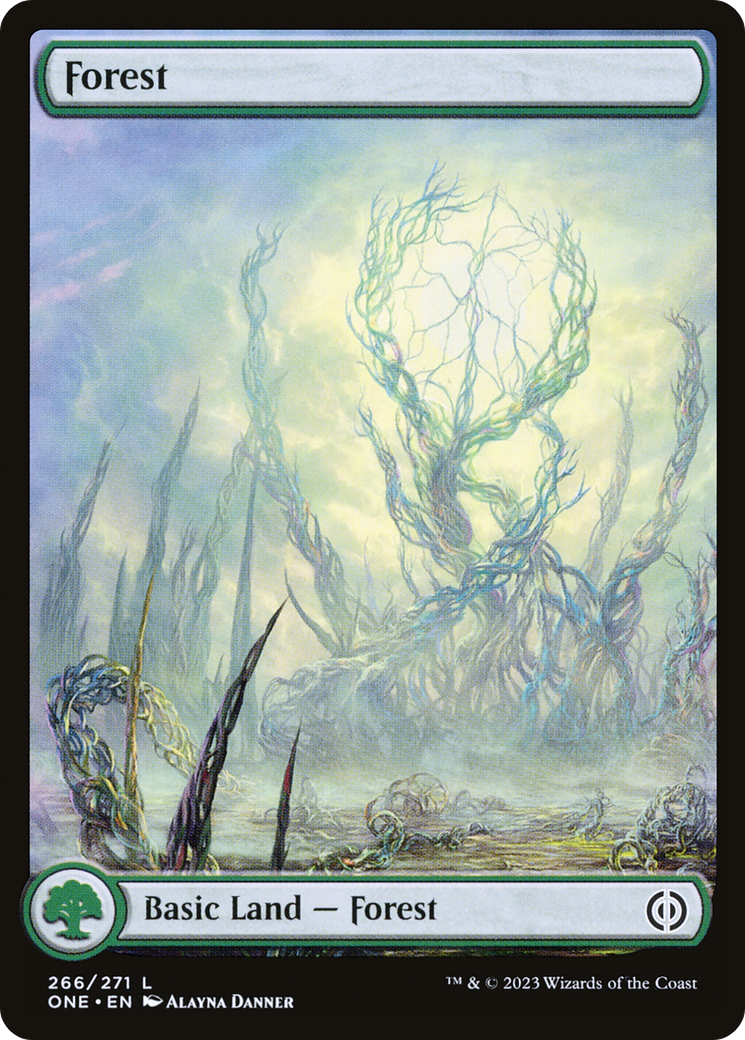 Forest (266) (Full-Art) [Phyrexia: All Will Be One] | Black Swamp Games