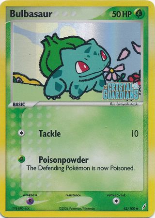 Bulbasaur (45/100) (Stamped) [EX: Crystal Guardians] | Black Swamp Games