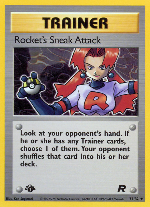 Rocket's Sneak Attack (72/82) [Team Rocket 1st Edition] | Black Swamp Games