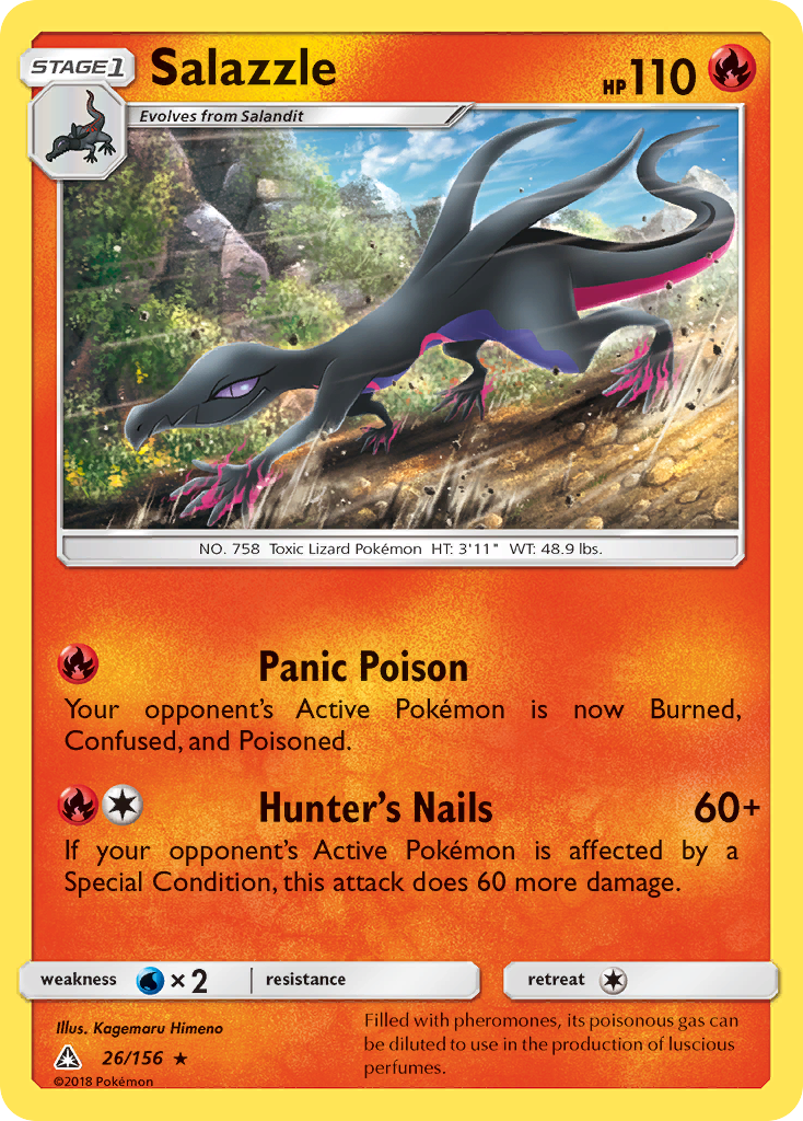 Salazzle (26/156) [Sun & Moon: Ultra Prism] | Black Swamp Games