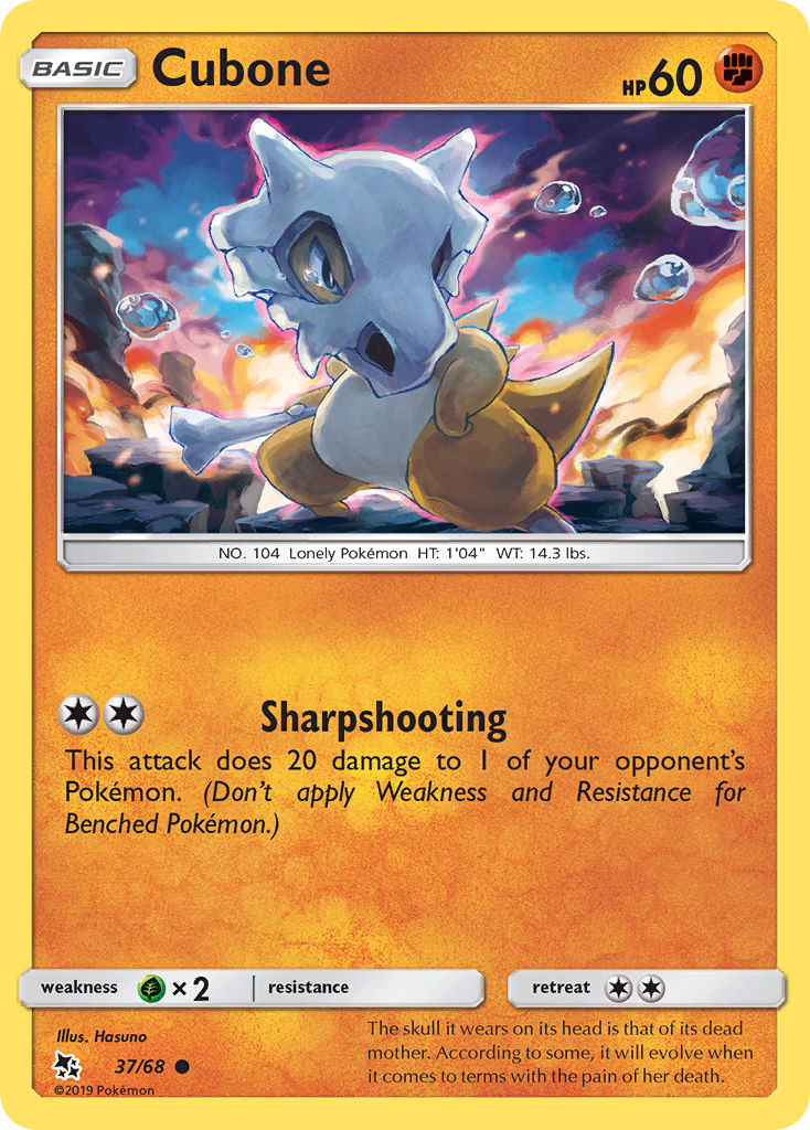 Cubone (37/68) [Sun & Moon: Hidden Fates] | Black Swamp Games