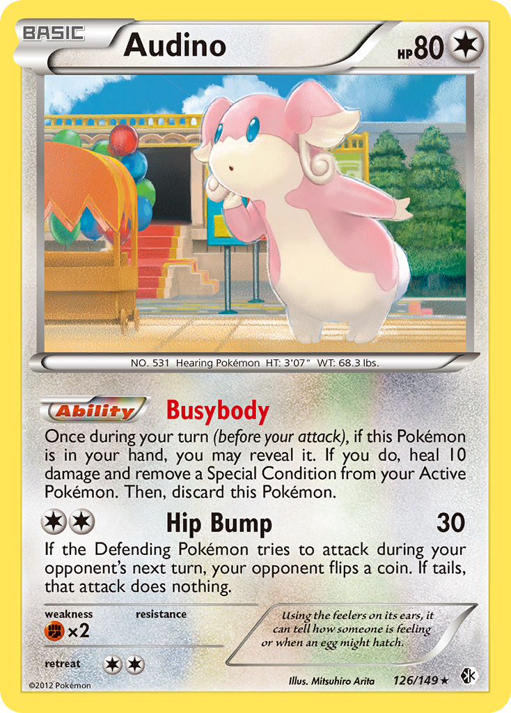 Audino (126/149) [Black & White: Boundaries Crossed] | Black Swamp Games