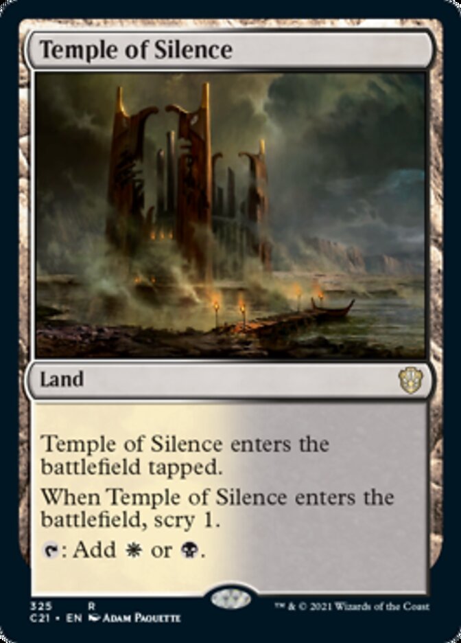 Temple of Silence [Commander 2021] | Black Swamp Games