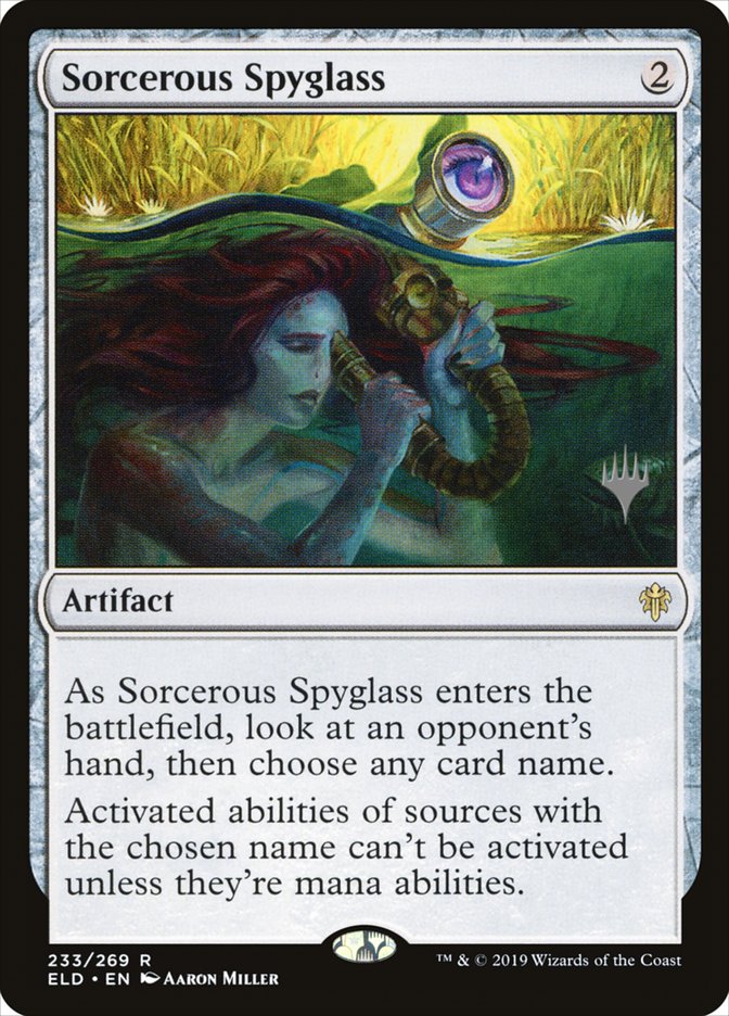 Sorcerous Spyglass (Promo Pack) [Throne of Eldraine Promos] | Black Swamp Games