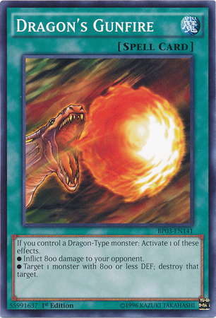 Dragon's Gunfire [BP03-EN141] Common | Black Swamp Games