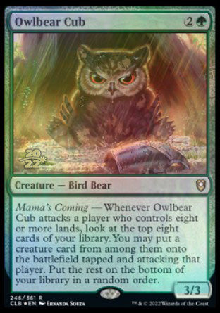 Owlbear Cub [Commander Legends: Battle for Baldur's Gate Prerelease Promos] | Black Swamp Games