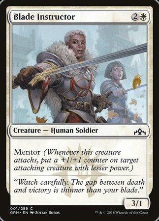 Blade Instructor [Guilds of Ravnica] | Black Swamp Games