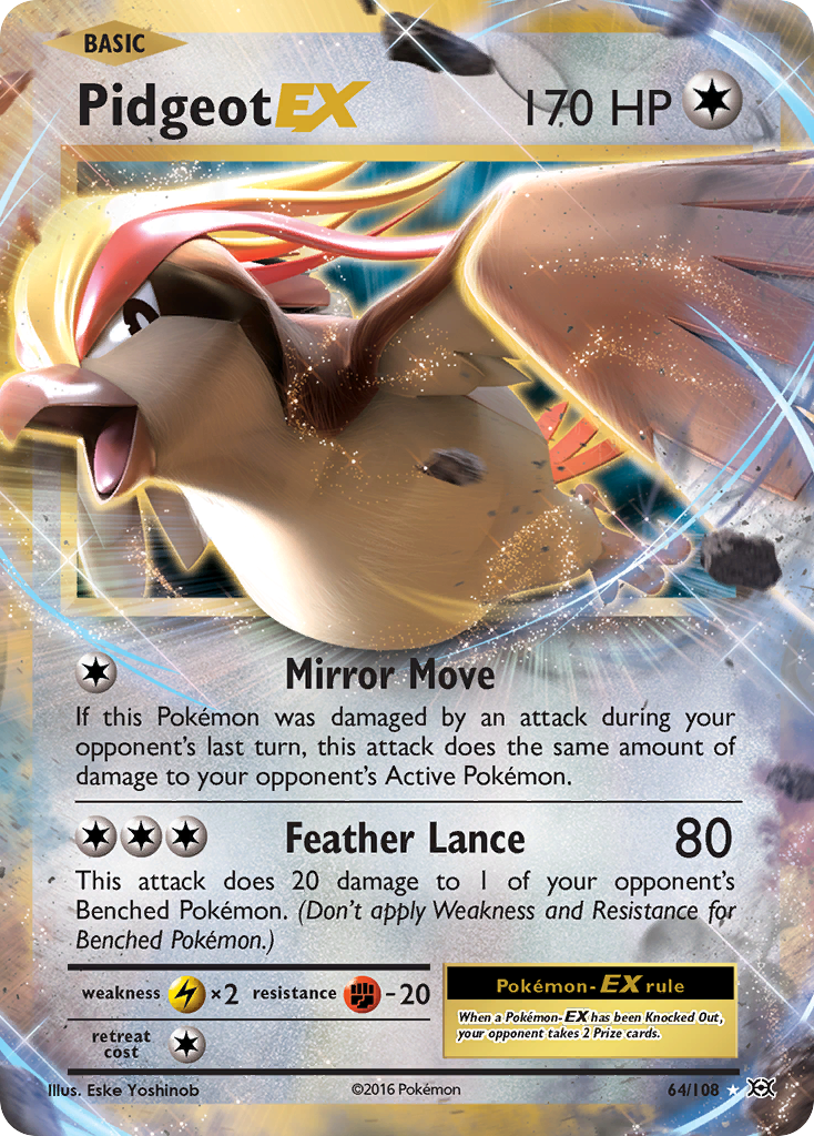 Pidgeot EX (64/108) [XY: Evolutions] | Black Swamp Games