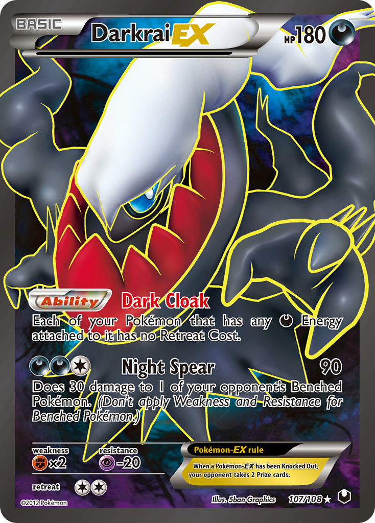 Darkrai EX (107/108) [Black & White: Dark Explorers] | Black Swamp Games