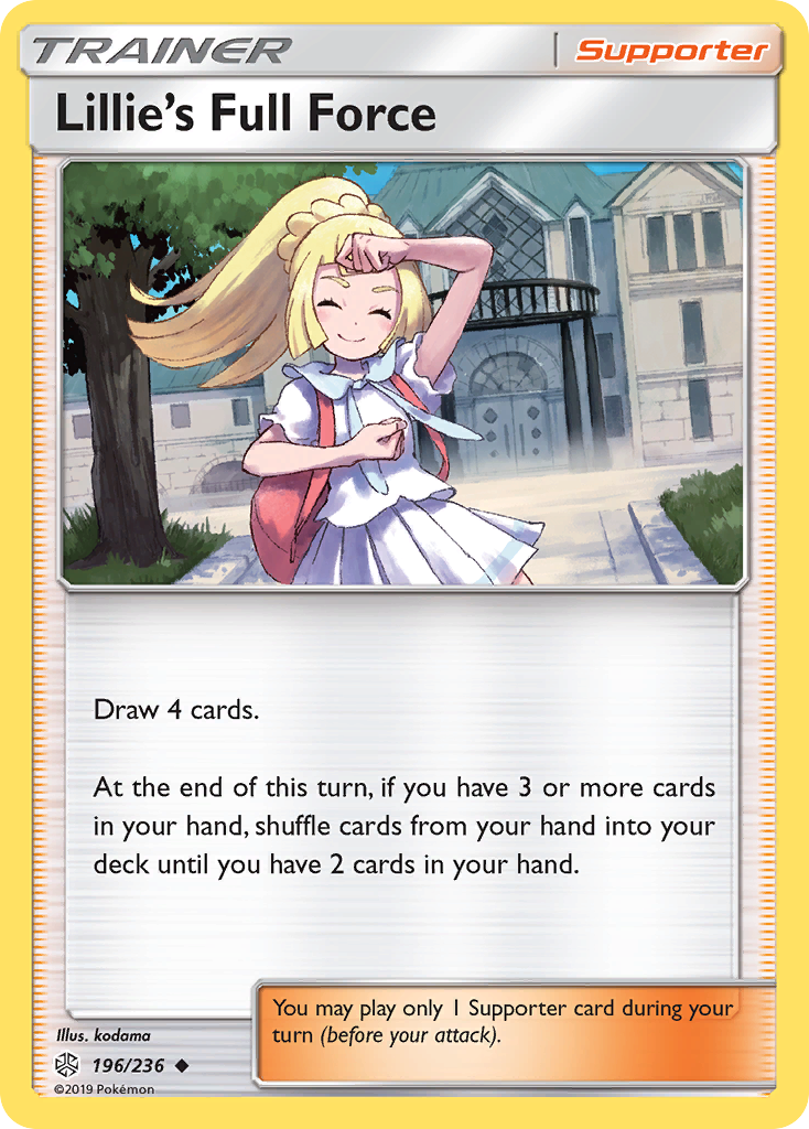 Lillie's Full Force (196/236) [Sun & Moon: Cosmic Eclipse] | Black Swamp Games