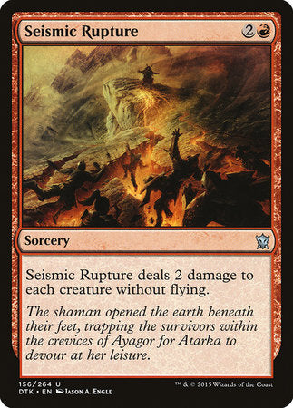 Seismic Rupture [Dragons of Tarkir] | Black Swamp Games