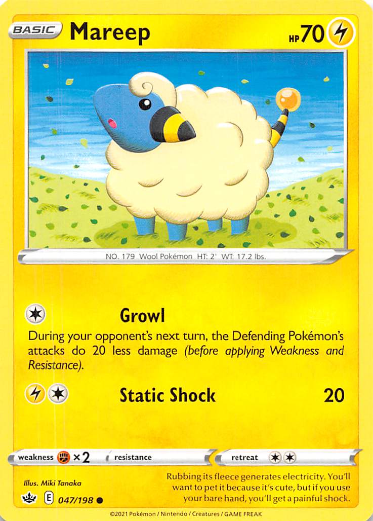 Mareep (047/198) [Sword & Shield: Chilling Reign] | Black Swamp Games