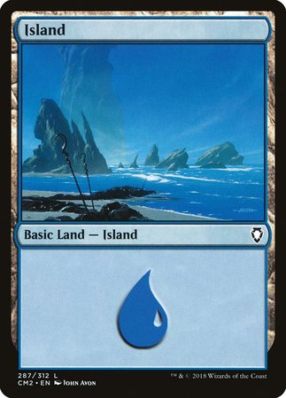 Island (287) [Commander Anthology Volume II] | Black Swamp Games