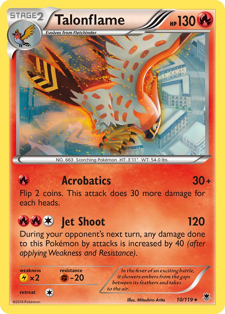 Talonflame (10/119) (Theme Deck Exclusive) [XY: Phantom Forces] | Black Swamp Games